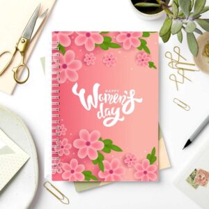 Sổ lò xo bìa in hoa văn