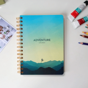 Sổ lò xo bìa in phong cảnh